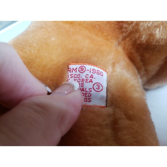 Free Standing Plush Lion Dakin Fun Farm Stuffed Animal Korea Vintage 1980 - Picture 8 of 9